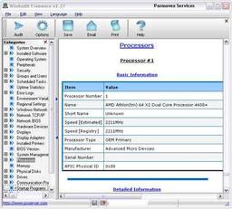 Утилита диагностика состояния ОС Windows и всего ПК - WinAudit Freeware v.2.29