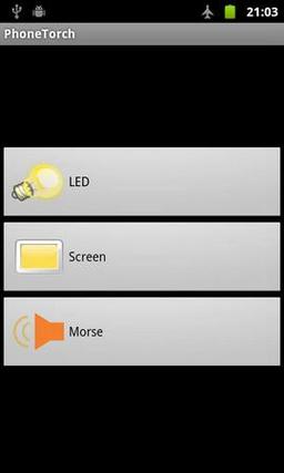 PhoneTorch Flashlight 1.3 делает из смартфона фонарик