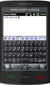 MSH Keyboard 1.15 упрощает набор текста на Windows Mobile