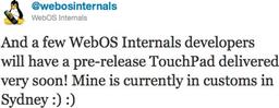 Некоторые разработчики ПО получат в подарок от HP планшеты TouchPad
