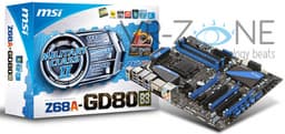 MSI Z68A-GD80 — одна из первых плат на чипсете Intel Z68