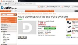 NVIDIA GeForce GTX 590 замечен в продаже, цена — 840 евро