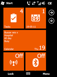 TodayXLive 1.0.0.2 BETA — имитация экрана Windows Phone 7