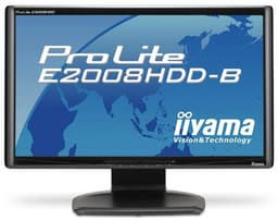 Для бюджетного 20-дюймового монитора iiyama ProLite E2008HDD выбрана панель типа TN