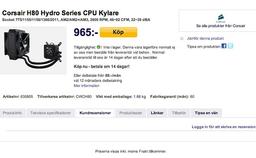 Corsair готовит к выпуску процессорные СВО Hydro H80 и H100