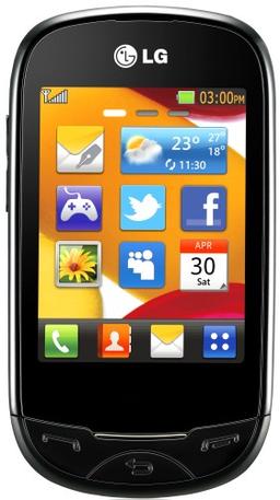 LG представляет сенсорный телефон T500