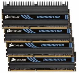 Corsair предлагает четырёхканальные наборы памяти DDR3, состоящие из модулей Dominator и Vengeance