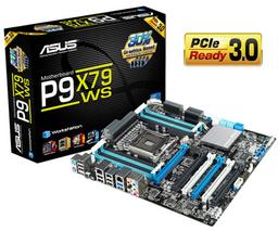 ASUS предлагает использовать материнскую плату ASUS P9X79 WS на чипсете Intel X79 в серверах и рабочих станциях