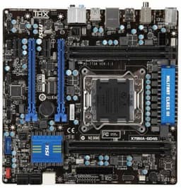 Системная плата MSI X79MA-GD45 с гнездом LGA 2011 выполнена в типоразмере microATX