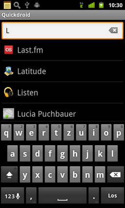 Quickdroid 4.3.2 — поиск информации на Android