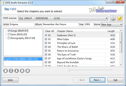 DVD Audio Extractor v.7.1.2 - утилита для извлечения аудио-треков с DVD-дисков