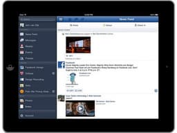 Официальное приложение Facebook* для iPad