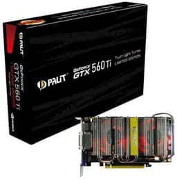 Компоненты 3D-карты Palit GeForce GTX 560 Ti Twin Light Turbo работают на повышенных частотах