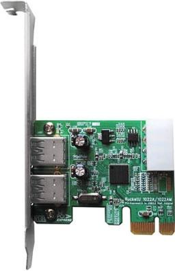 HighPoint RocketU 1022A: адаптер с поддержкой двух портов USB 3.0 для шины PCI-Express x1