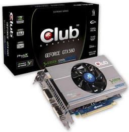 3D-карта Club 3D GeForce GTX 560 Ti Green Edition характеризуется пониженным энергопотреблением