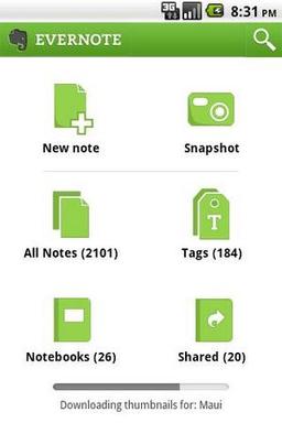 Evernote для Android интегрирован со Skitch
