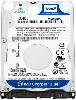 Начались поставки тонких жестких дисков для ультрабуков WD Scorpio Blue