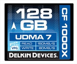 Delkin Devices начинает продажи карт памяти CF 1000X UDMA 7 объемом 128 ГБ, цена — $645