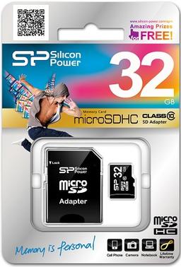 Silicon Power выпустила карту памяти microSDHC Class 10 объемом 32 ГБ