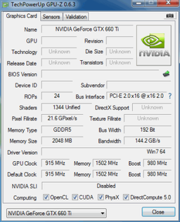 Появились данные о производительности GeForce GTX 660 Ti