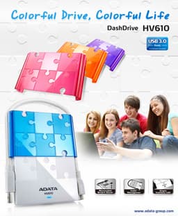 В оформлении экстерьера внешнего HDD DashDrive HV610 c поддержкой USB 3.0 используются элементы a-la puzzle