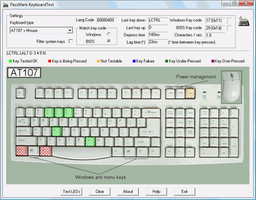 PassMark KeyboardTest v.3.0 Build 1005 - программа для тестирования работы клавиатур