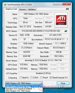 3D-карту Radeon HD 7870 (Tahiti LE) можно использовать в режиме CrossFireX совместно с моделями серии HD 7900