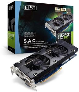 Уровень шума, создаваемый кулером 3D-карты ELSA GeForce GTX 680 S.A.C., не превышает 26 дБА