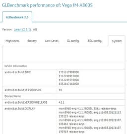 Pantech готовит смартфон Vega IM-A860 с дисплеем разрешением Full HD и двухъядерным CPU