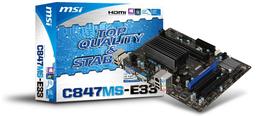 Системная плата MSI со встроенным процессором Celeron 847 обходится пассивной системой охлаждения