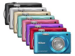 Камера COOLPIX S3300 доступна в восьми вариантах цветового оформления