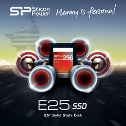 Объем флэш-памяти SSD Silicon Power Extreme E25 варьируется от 64 до 256 ГБ
