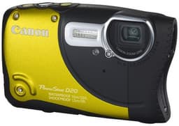 Защищенная фотокамера Canon PowerShot D20 оснащена GPS и «упакована» в корпус необычной формы