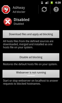 AdAway 2.0 — блокировка рекламы и спама на Android