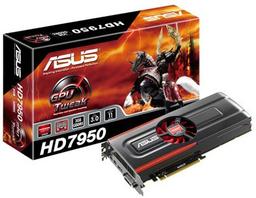 ASUS выпускает три модели Radeon HD 7950, две из которых занимают в корпусе ПК по три слота 