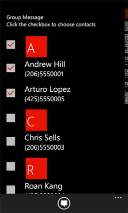 GroupMessage 1.0 для передачи групповых сообщений на Windows Phone