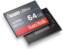 CES 2012: встраиваемая флэш-память SanDisk iNAND Ultra выпускается по нормам 19 нм