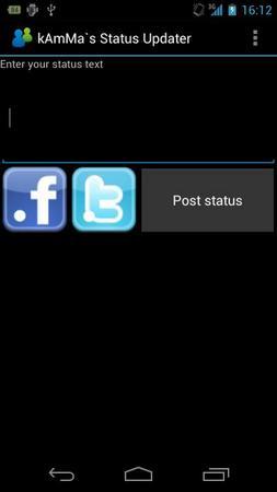 Status Updater помогает управлять статусом в Facebook* и Twitter