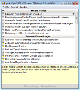 XP-AntiSpy v.3.98-2 - утилита для настройки ОС Windows