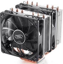 Секстет тепловых трубок и дуэт вентиляторов в процессорном кулере Deepcool Aeolus Big Frost