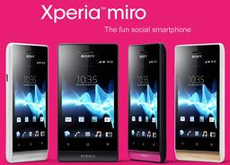 Sony анонсировала смартфон miro под управлением Android 4.0