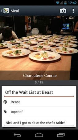 Evernote Food 1.1.10 для Android сохранит впечатления о блюдах и вкусах
