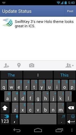 Виртуальная клавиатура SwiftKey 4.2 поддерживает синхронизацию словарей