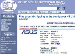Прием заказов на 3D-карту ASUS GeForce GTX 680 по цене $567 уже начался... и закончился