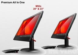 Моноблочный ПК Lenovo ThinkCentre M92z выглядит как монитор