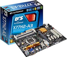 Системная плата ECS X77H2-A3 бюджетного сегмента напоминает модель Z77H2-A3