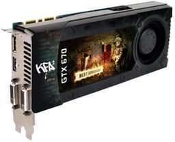 3D-карта KFA2 GeForce GTX 670 EX OC разогнана производителем