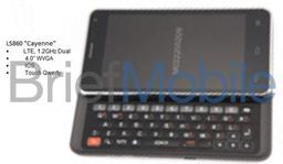LG оснастила смартфон LS860 Cayenne модемом LTE и выдвижной клавиатурой QWERTY 