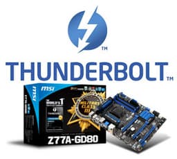 Начались поставки системных плат MSI Z77A-GD80 с интерфейсом Thunderbolt