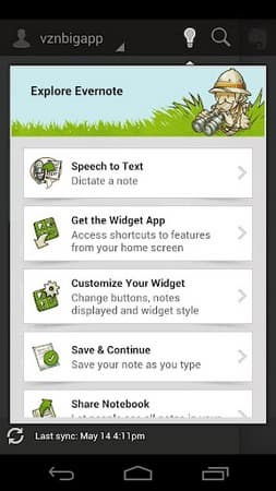Вышел клиент Evernote 4.5.2 для Android